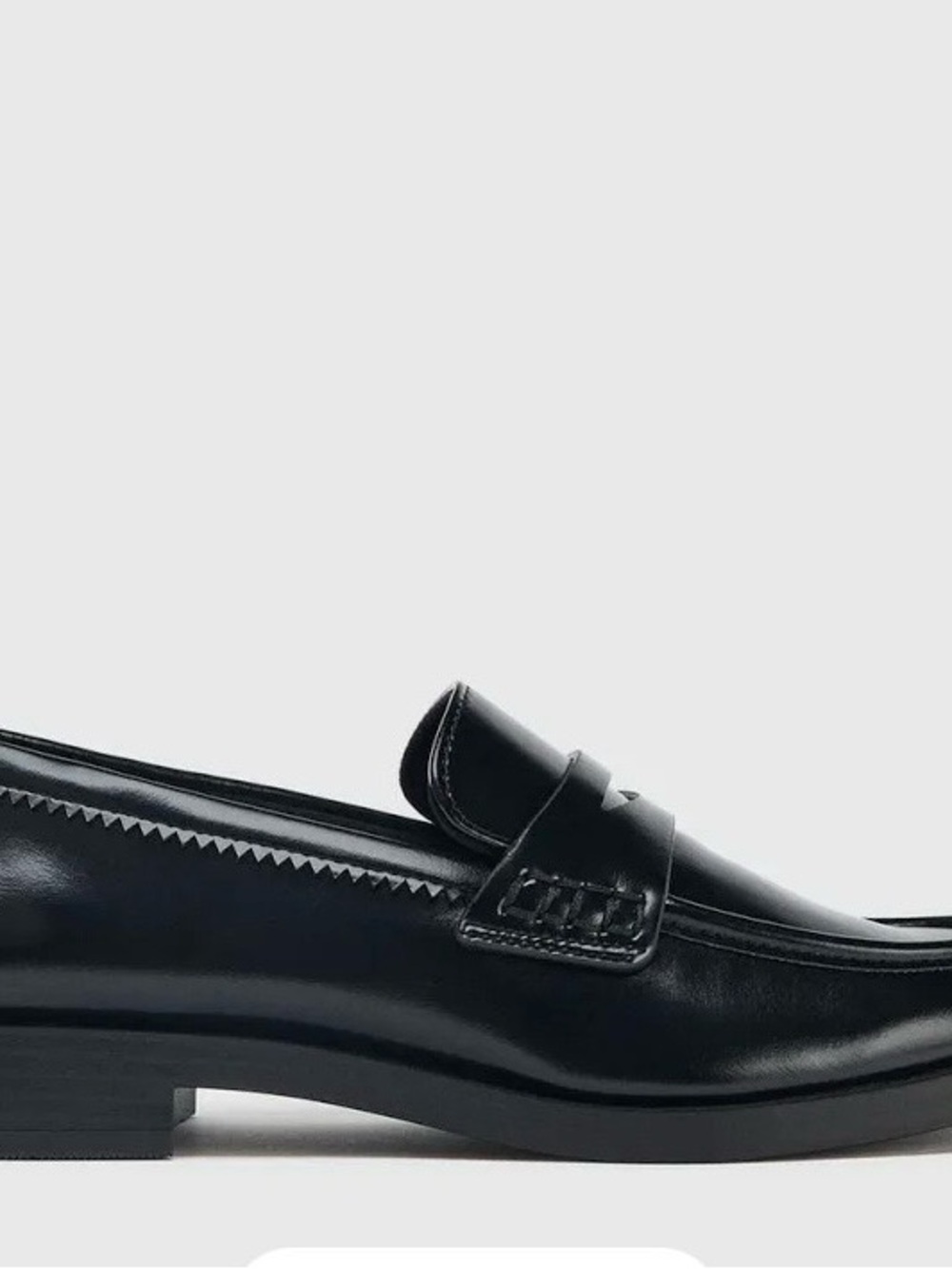 Zara Black Patent Moccasin Loafers for Women - Picture 2 of 9